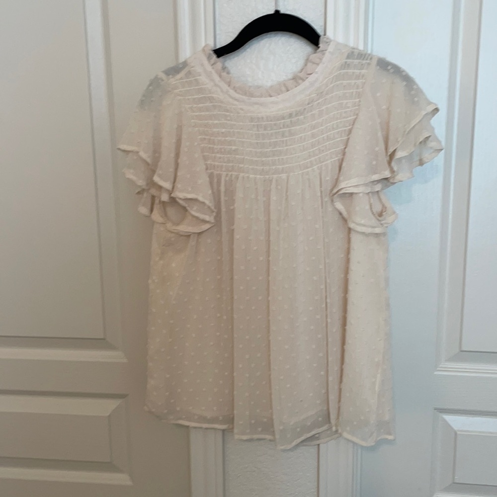 Cream blouse
